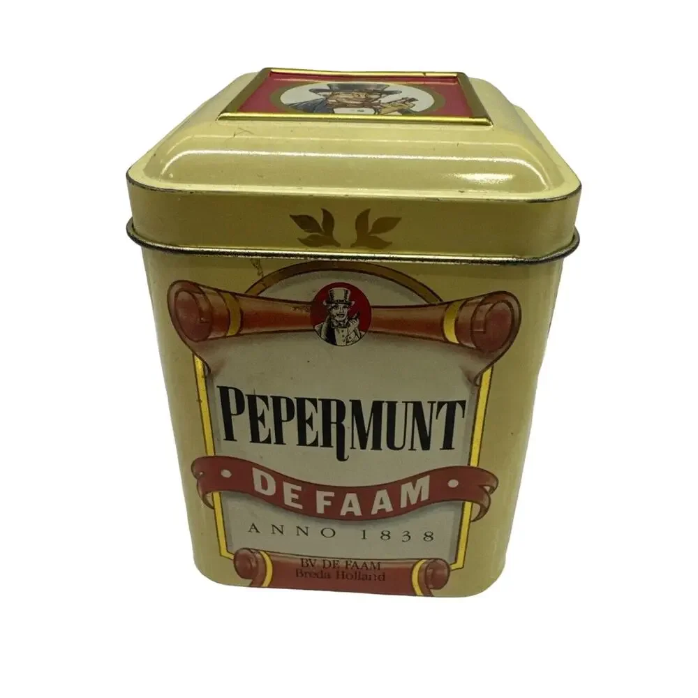 PEPERMUNT DE FAAM ADVERTISIGN TIN BOX EMPTY